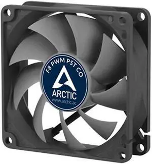 ARCTIC F8 PWM PST CO - 80 mm PWM PST Case Fan for Continuous Operation | Cooler with PST-Port (PWM Sharing Technology) | Regulates RPM in sync