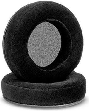 brainwavz xl large replacement memory foam earpads  suitable for many other large over the ear headphones  sennheiser, akg, hifiman, ath, philips, fostex, sony velour black