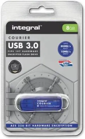 integral 8gb courier fips 197 encrypted usb 3.0