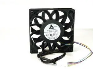 delta electronics ffb1212eh 120 x 120 x 25mm pwm cooling fan, 4000 rpm, 150.33 cfm, 56.4 dba, 4pin pwm connector