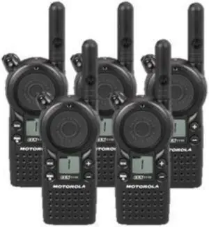 5 Pack of Motorola CLS1110 Two Way Radio Walkie Talkies (UHF)