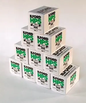 Ilford 1574577 HP5 Plus, Black and White Print Film, 35 mm, ISO 400, 36 Exposures (Pack of 10)
