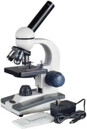 AmScope M150C-I 40X-1000X All-Metal Optical Glass Lenses Cordless LED Student Biological Compound Microscope