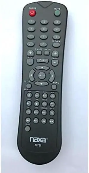 naxa original replacement remote control for naxa nt and ntd model 12 volt tvs and tv/dvd combo players