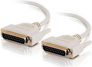 aya 3ft 3 feet ieee1284 db25 m/m male to male parallel serial cable ul certified
