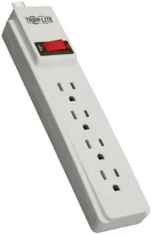 Tripp Lite 4 Outlet Home & Office Power Strip, 10ft Cord with 5-15P Plug (PS410)