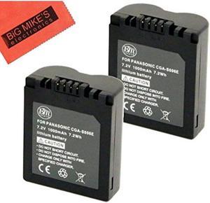BM Premium Pack of 2 CGA-S006 Batteries for Panasonic Lumix DMC-FZ7, DMC-FZ8, DMC-FZ18, DMC-FZ28, DMC-FZ30, DMC-FZ35, DMC-FZ38, DMC-FZ50 Digital Camera