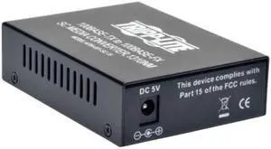 TRIPP LITE N784-001-SC-15 10/100 UTP to Singlemode Fiber Media Converter 15kM RJ45/SC
