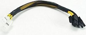 AYA 8" ATX-12V 4Pin/EPS-12V 8Pin ATX-EPS Extension & Conversion Four-In-One Cable