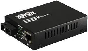 TRIPP LITE Fiber Optic Gig Media Converter UTP Gigabit Ethernet to Fiber (N785-001-SC)