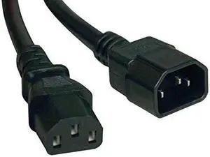 Tripp Lite Standard Computer Power Extension Cord 10A, 18AWG (IEC-320-C14 to IEC-320-C13) 15-ft.(P004-015)