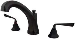 Two Handle Roman Tub Filler in Oil Rubbed Bronze by Kingston Brass