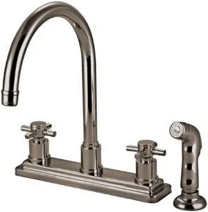 Kingston Brass KS8798DX CONCORD Two Handle Kitchen Faucet with Matching Finish P