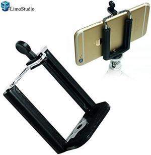 LimoStudio 2PC Monopod Tripod Mount Clip Cell Phone Holder for iPhone 6 5S 5C 5 4S 4 Samsung Galaxy S4 S3, AGG1462