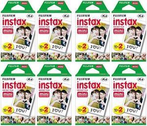 Fujifilm Instax Mini Instant Film 8 Twin packs 160 Total pictures for Instax Cameras