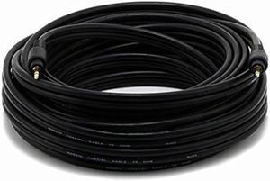 Monoprice 5582 35ft Premium 3.5mm Stereo Male to 3.5mm Stereo Male 22AWG Cable (Gold Plated) - Black