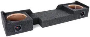 Bbox A372-10CP Dual 10" Sealed Carpeted Subwoofer Enclosure - Fits 2004 - 2008 Ford F150 Super Crew / Super Cab