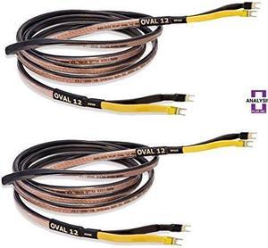 analysis plus oval 12 speaker cable stereo pair 8 ft