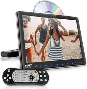 universal car headrest mount monitor  10.5 inch vehicle multimedia cd dvd player  smart audio video entertainment system w/hdmi & hires tv lcd screen  includes mounting bracket  pyle plhrdvd103