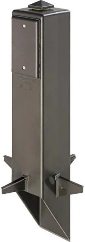 arlington industries gp19b1 gardnpost outdoor landscape lighting garden post, 19inch, black