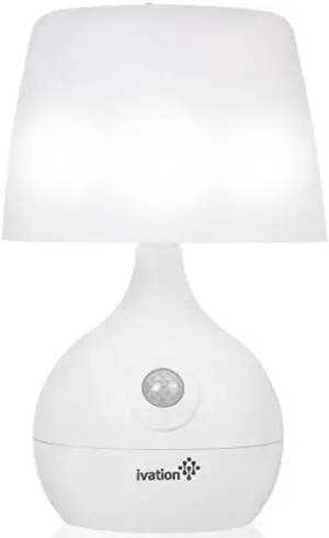 Ivation 12-LED Battery Operated Motion Sensing Table Lamp - Dual Color Range - A