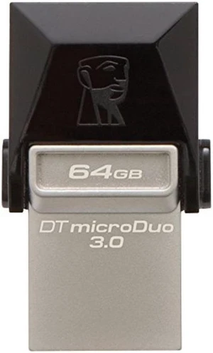 Kingston Digital 64GB Data Traveler Micro Duo USB 3.0 Micro USB OTG (DTDUO3/64GB) Kingston Digital 64GB Data Traveler Micro Duo USB 3.0 Micro USB OTG (DTDUO3/64GB)