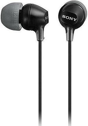 sony mdrex15lpblack inear headphones with tangle free cord and 3 pairs of silicone ear buds