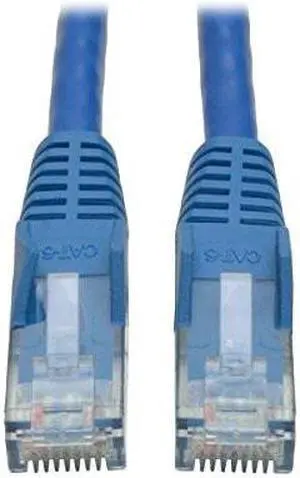 Tripp Lite Cat6 Gigabit Snagless Molded Patch Cable (RJ45 M/M) - Blue, 10-ft.(N201-010-BL)