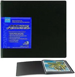 itoya 17x11in horizontal art profolio advantage black  had241711