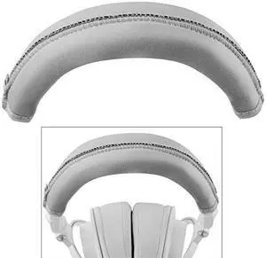 Geekria Headband Cover Compatible with ATH M50x, M50xBT, M50xPB, M50xWH, M50xBB, ATH-M50xBT2 Headphones / Headphone Headband Protector Repair Parts / Easy DIY Installation No Tool Needed (Grey)