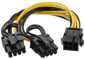 SODIAL 6 Pin to Dual PCIe 8 Pin (6+2) Images Card PCI Express Power Adapter GPU VGA Y-Splitter Extension Cable Mining Video Card Power Cable 20cm 4 Pack - OEM SODIAL 6 Pin to Dual PCIe 8 Pin (6+2) Images Card PCI Express Power Adapter GPU VGA Y-Splitter Extension Cable Mining Video Card Power Cable 20cm 4 Pack - OEM