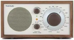 tivoli audio model one m1cla am / fm table radio, classic / walnut