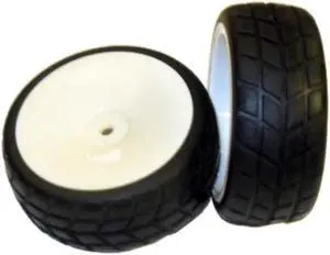 redcat racing white wheels and tires, 2piece