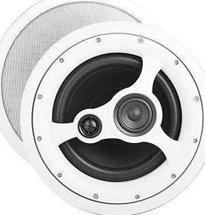 osd ice1080hd 10" inceiling/inwall speaker 150w w/injected composite paper cone woofer and ferrofluid cooled silk dome tweeter and midrange offwhite, single