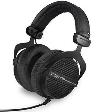 beyerdynamic dt 990 pro overear studio monitor headphones  openback stereo construction, wired 80 ohm, black limited edition