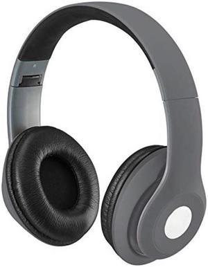 ilive bluetooth onear headphones includes 35mm audio cable and micro usb to usb cable matte gray iahb48mg