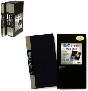 itoya ol120ly art profolio photo album library box set of 5 albums within storage sleeve black