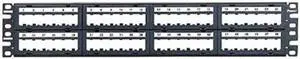 panduit cppl48m6bly 48port flat patch panel, black