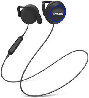 koss bt221i wireless bluetooth ear clips | inline microphone & remote | black | 6+ hour battery life | sweat resistant | lightweight