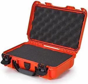 nanuk 909 waterproof hard case with foam insert  orange