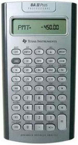 texas instruments ba ii plus professional advanced financial calculator