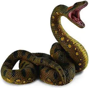 collecta wildlife green anaconda toy figure  authentic hand painted model