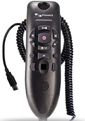 nuance powermic iii microphone for dragon, coiled cord extends to 17 ft