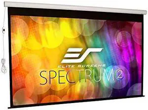 elite screens spectrum2, 100inch 16:9, 12inch drop, electric motorized drop down projection projector screen, spm100he12