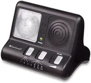clearsounds cr200 clearring ring signaler booster with flashing led strobe ringer for analog telephones  up to 95db amplification