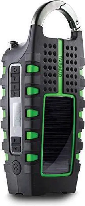 scorpion ll rugged portable emergency weather radio with smartphone charger, nsp101wxgr
