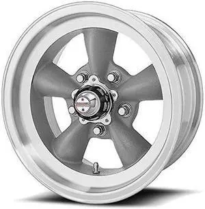 american racing custom wheels vn105 torq thrust d torq thrust gray wheel with machined lip 15x4.5"/5x114.3mm, 15mm offset