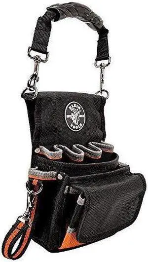 KLEIN TOOLS 5242 Black Ballistic Nylon 9 Pockets, 5242
