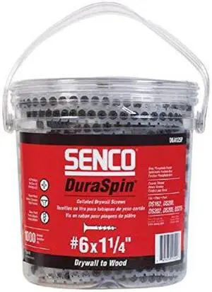 SENCO 06A125P Screws,1-1/4 In,PK1000