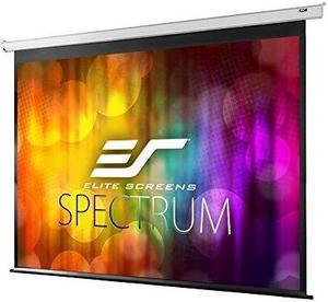 elite screens spectrum electric motorized projector screen with multi aspect ratio function max size 120inch diag 4:3 + 110inch diag 16:9, home theater 8k/4k ultra hd ready projection, electric120v